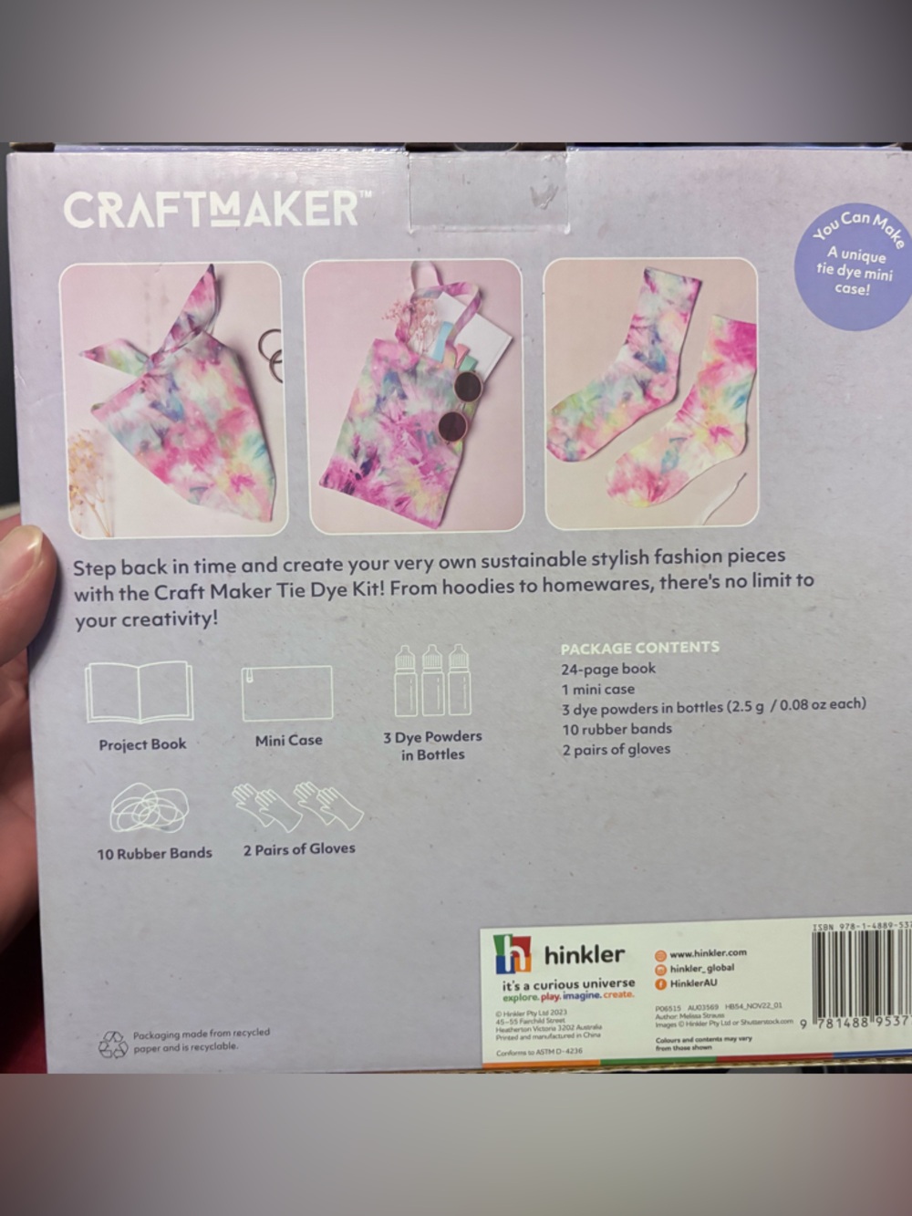 New! Make up Bag Tie Dye Kit - Picture 2 of 2
